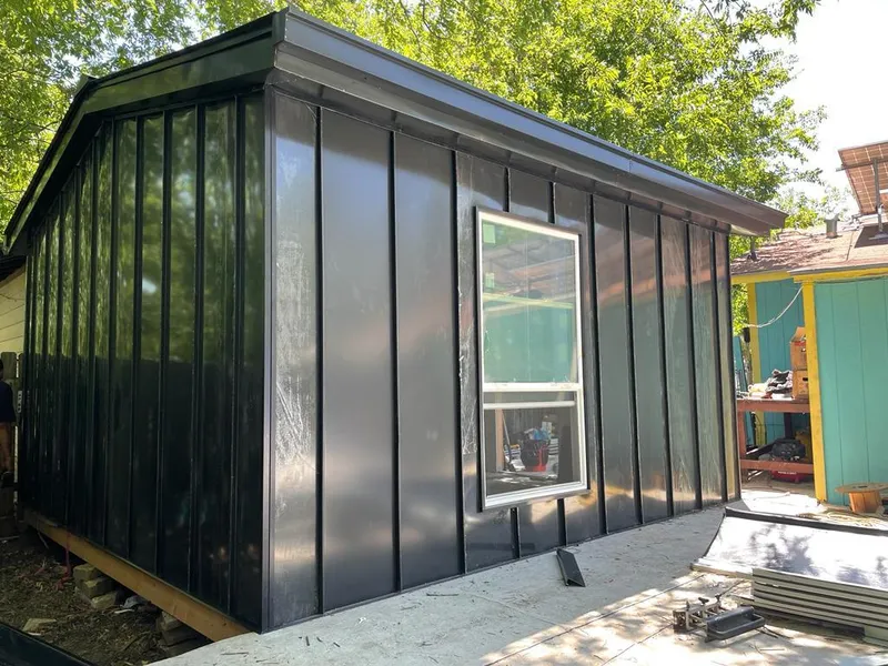 Black standing seam metal wall panels for Metal Roof Installation in Moosic