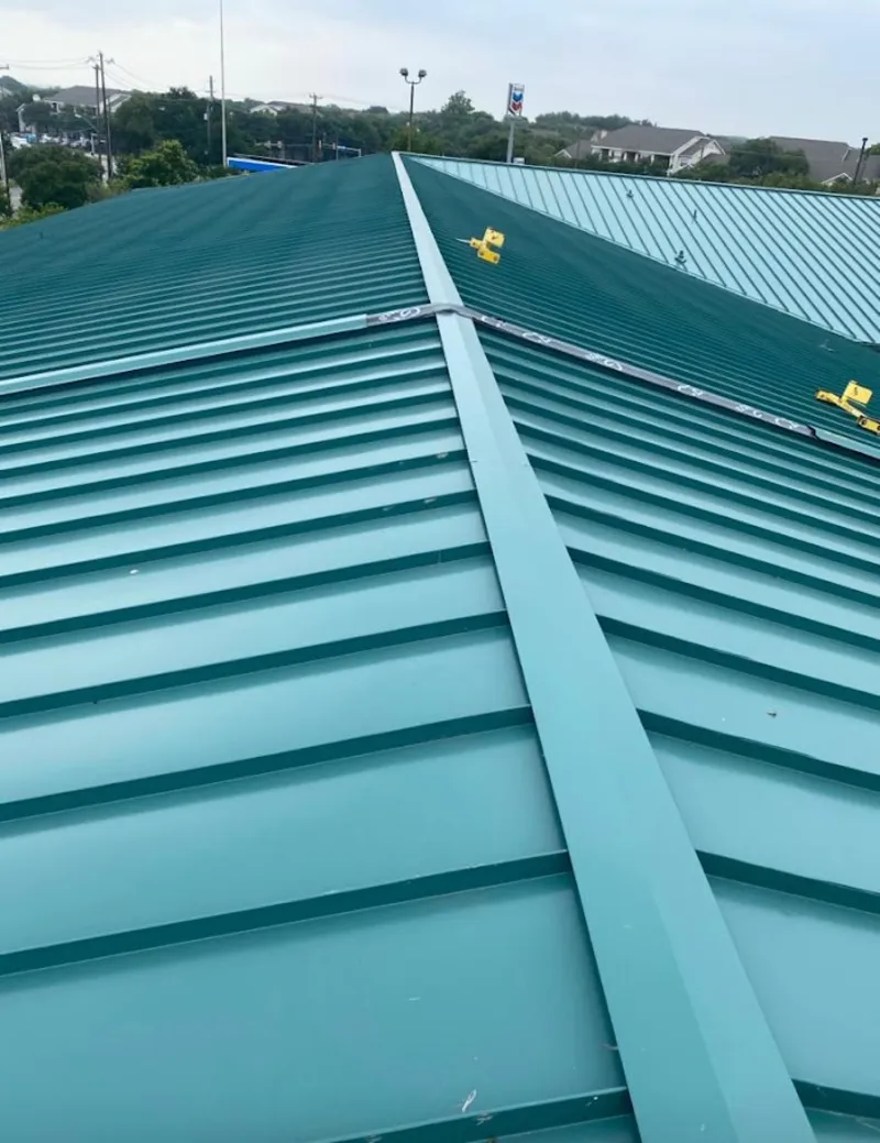 Green commercial metal roof ridge and valley for Metal Roof Repair in Moosic